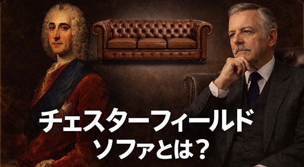 チェスターフィールドソファとは(特徴・魅力・選び方を解説した高級感あるリビング画像)