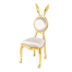 ゴールドフレームラビットシングルチェア
