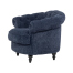 ネイビーブルーボアファブリックフレンチスタイルシングルソファ　MouSofa(モーソファ)