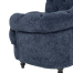 ネイビーブルーボアファブリックフレンチスタイルシングルソファ　MouSofa(モーソファ)