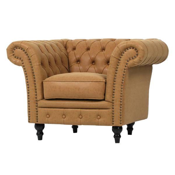 チェスターフィールドシングルソファ VINCENT 【公式通販】