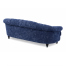 ネイビーブルーボアファブリックフレンチスタイル3シーターソファ　MouSofa(モーソファ)