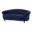 ネイビーブルーボアファブリックフレンチスタイル3シーターソファ　MouSofa(モーソファ)