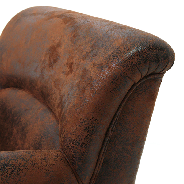 ヴィンセント/VINCENT レザー調ファブリック コンパクトシングルソファ