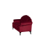 レッドベルベットシェルデザイン3シーターソファ　Shellfa(シェルファ)