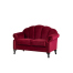 レッドベルベットシェルデザイン2シーターソファ　Shellfa(シェルファ)