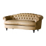 ベージュPUレザーフレンチスタイル3シーターソファ　MouSofa(モーソファ)