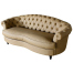 ベージュPUレザーフレンチスタイル3シーターソファ　MouSofa(モーソファ)