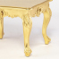 ロココ調ローテーブル　ギルディングゴールド