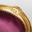 バニティースツール　ギルディングゴールド x パープルベルベット