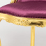 バニティースツール　ギルディングゴールド x パープルベルベット