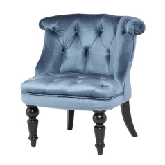 ブルーベルベットシングルチェア　RAMSGATE(ラムズゲイト)