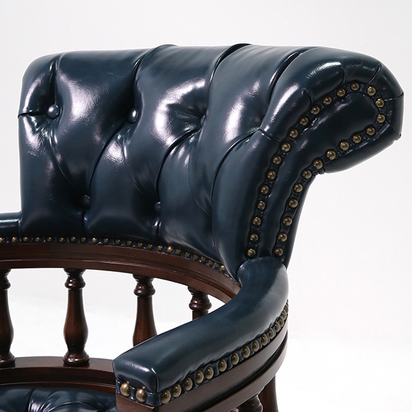 レザーチェア　ネイビー　輸入家具店で購入 レザーチェア ネイビー 輸入家具店で購入 【公式通販】