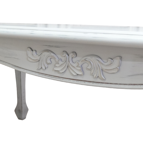 アンティークグレーロココ調ローテーブル（E2024-C-72） | ソファ専門