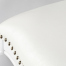 ロココシングルチェア　ホワイト x ホワイトPUレザー　ANTIQUE FLEX PRODUCT