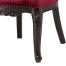 ロココシングルチェア　ダークブラウン x レッドベルベット　ANTIQUE FLEX PRODUCT