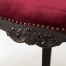 ロココシングルチェア　ダークブラウン x レッドベルベット　ANTIQUE FLEX PRODUCT