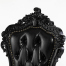 ロココシングルチェア　ブラック x シャインブラック　ANTIQUE FLEX PRODUCT