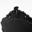 ロココシングルチェア　ブラック x シャインブラック　ANTIQUE FLEX PRODUCT