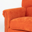 オレンジファブリックヴィンテージスタイル3シーターソファ　VINCENT(ヴィンセント)