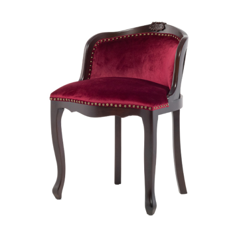 レッドベルベットバニティースツール