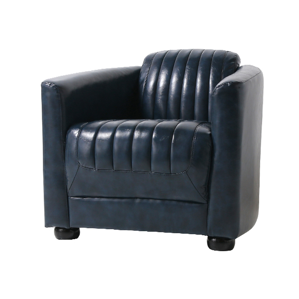 ネイビーpuレザーロケットアームシングルソファ アームチェア Vincent Vr1p58k ソファ専門店 ロイヤルソファズ ネイビーpuレザーロケットアームシングルソファ アームチェア Vincent Vr1p58k ソファ専門店 ロイヤルソファズ