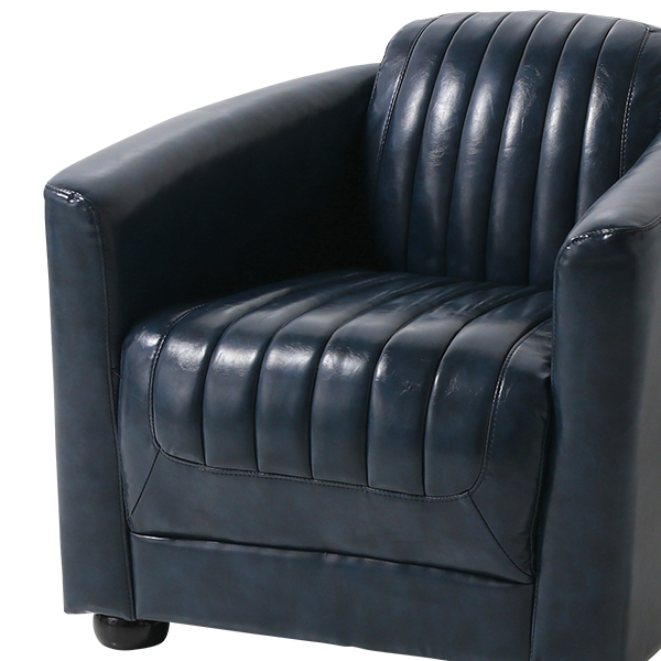 ネイビーpuレザーロケットアームシングルソファ アームチェア Vincent Vr1p58k ソファ専門店 ロイヤルソファズ ネイビーpuレザーロケットアームシングルソファ アームチェア Vincent Vr1p58k ソファ専門店 ロイヤルソファズ