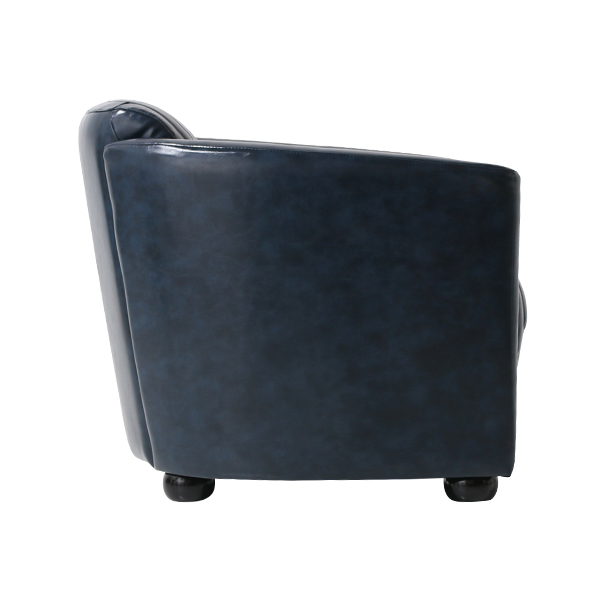 ネイビーpuレザーロケットアームシングルソファ アームチェア Vincent Vr1p58k ソファ専門店 ロイヤルソファズ ネイビーpuレザーロケットアームシングルソファ アームチェア Vincent Vr1p58k ソファ専門店 ロイヤルソファズ