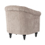 ライトグレーファブリックコンパクトチェスターフィールドラウンジシングルソファ　VINCENT
