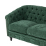 グリーンファブリックコンパクトチェスターフィールドラウンジ2シーターソファ　VINCENT