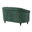 グリーンファブリックコンパクトチェスターフィールドラウンジ2シーターソファ　VINCENT