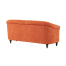 オレンジファブリックコンパクトチェスターフィールドラウンジ3シーターソファ　VINCENT