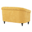 イエローファブリックコンパクトチェスターフィールドラウンジ2シーターソファ　VINCENT