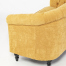 イエローファブリックコンパクトチェスターフィールドラウンジ2シーターソファ　VINCENT