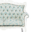 アンティークホワイトフレームイタリアンロコココンパクト2シーターソファ　Symphonyシリーズ