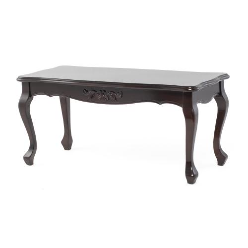 ダークブラウンロココ調ローテーブル