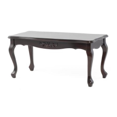 ダークブラウンロココ調ローテーブル