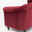 レッドベルベットコンパクトチェスターフィールドラウンジ2シーターソファ　VINCENT
